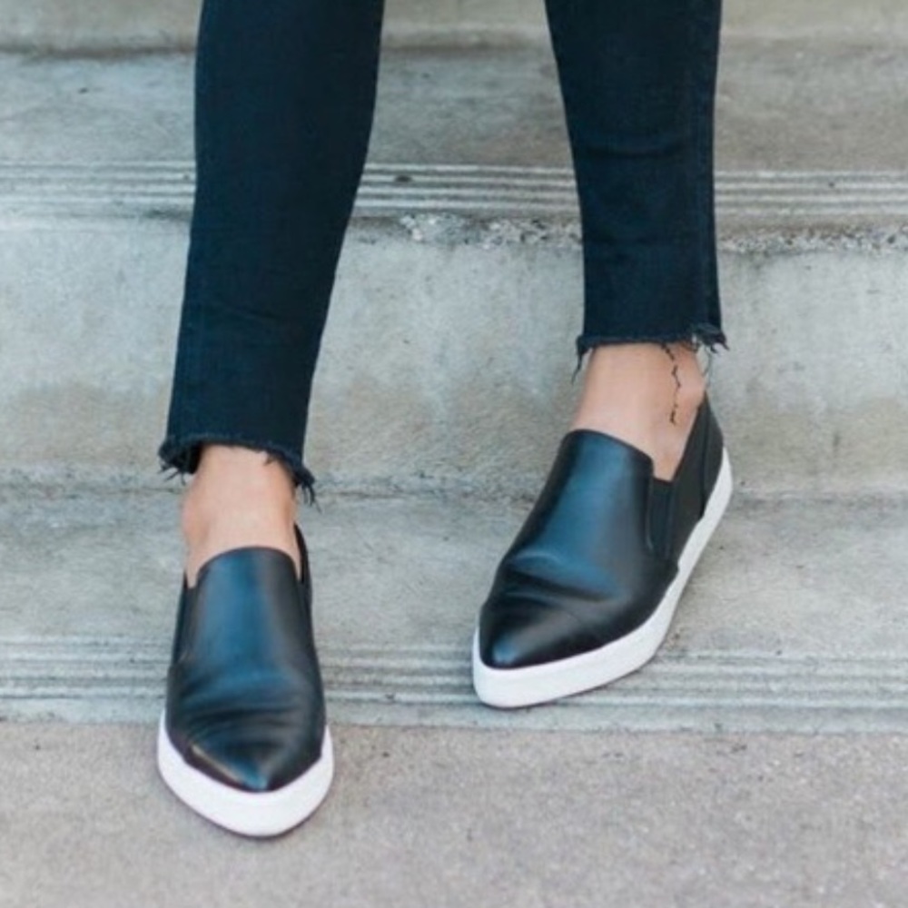 Slip-On Leather Sneakers